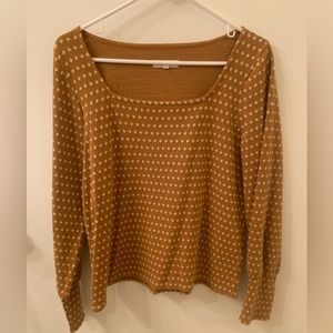 Madewell, yellow knit blue, M